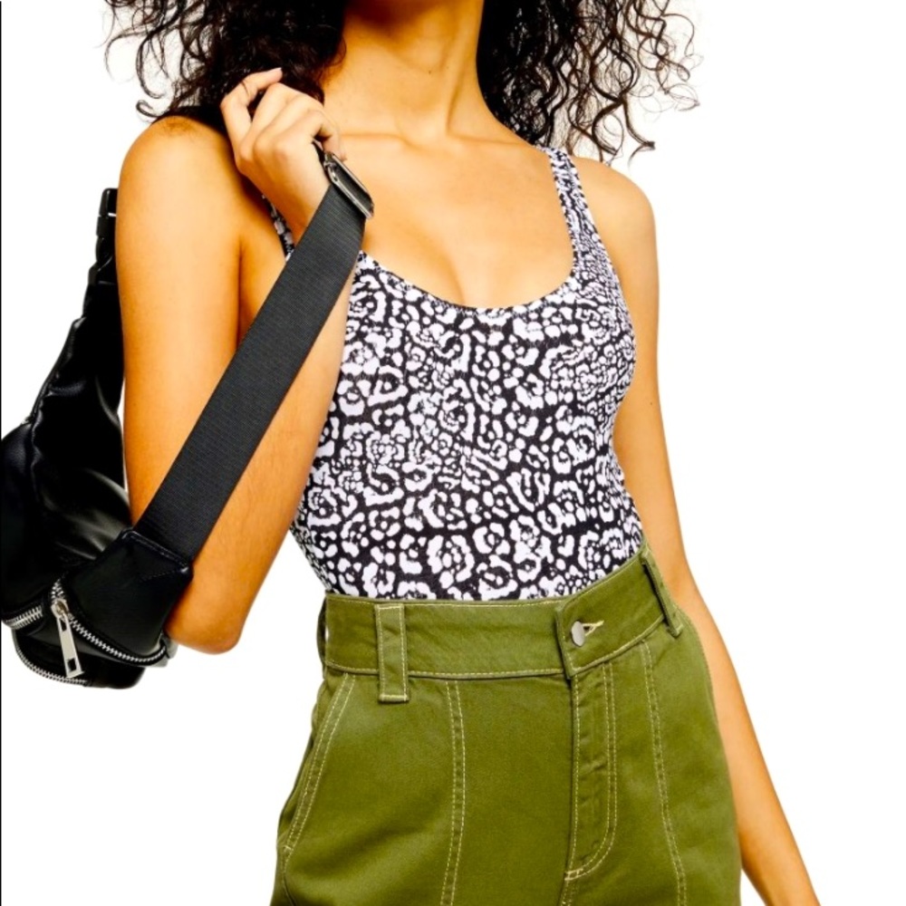 NWOT Topshop Animal Print Bodysuit